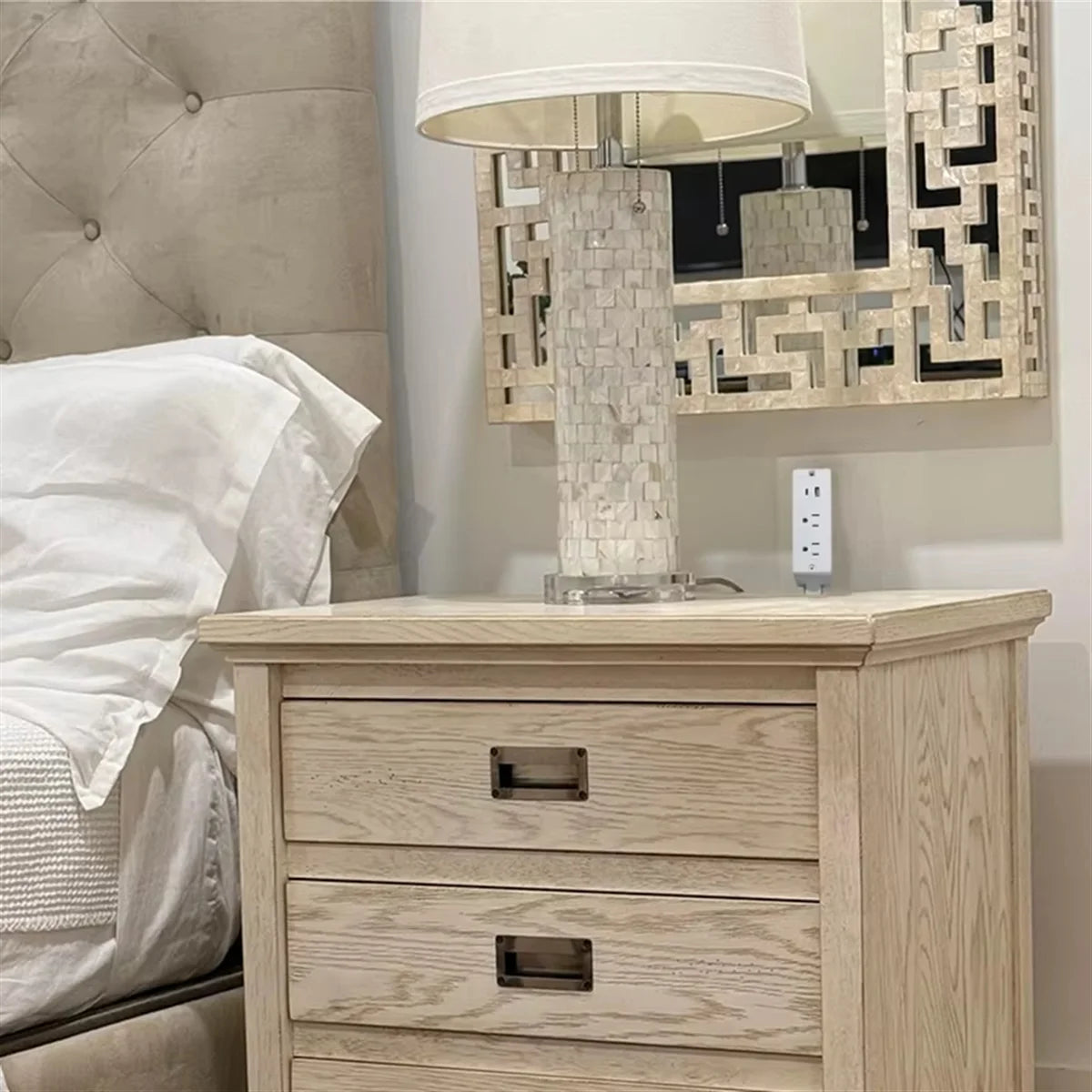 Electrical Outlet Extender Features USB-A USB-C and 2 Ac Outlets Access Hard-To-Reach Outlets for Office Home US Plug